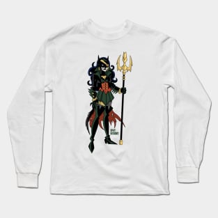 Evil Aqua Bat Long Sleeve T-Shirt